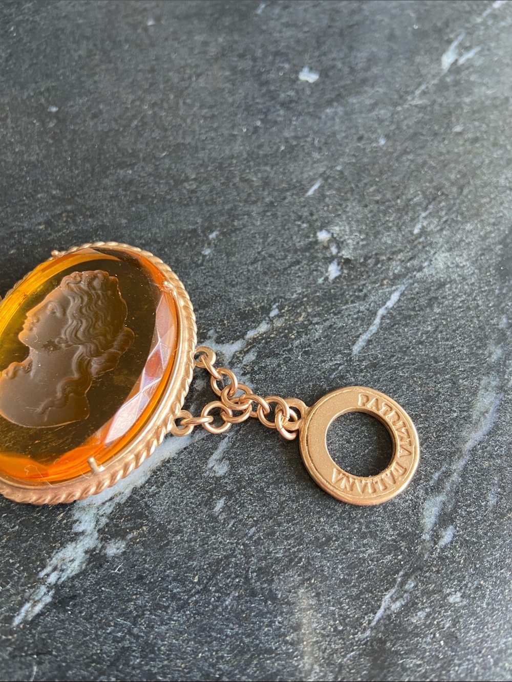 Patrizia Daliana amber Glass Cameo Link Bracelet - Picture 2 of 7